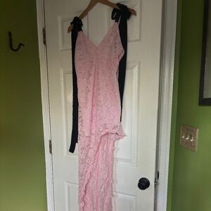 Pink and Black For Love & Lemons Lace Dress